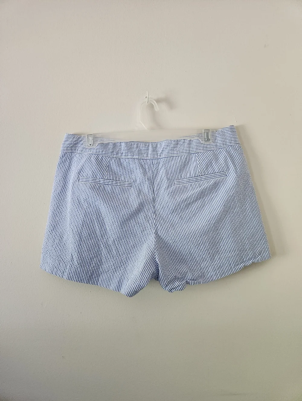 J Crew Blue Striped Chino Shorts